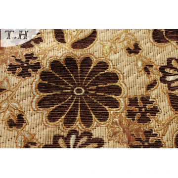Jacquard Upholstery Sofa Fabric by Brown Color